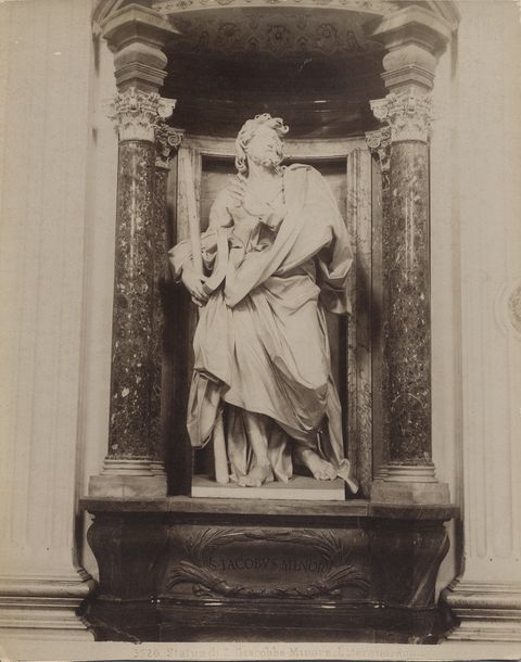 Moscioni, Romualdo — Statua di S. Giacobbe Minore - Laterano - Roma — insieme